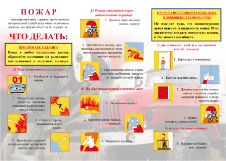 Пожар. Что делать.