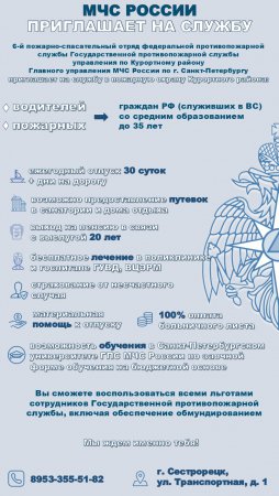 МЧС России приглашает на службу
