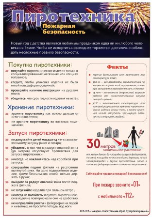 Пиротехника. Пожарная безопасность