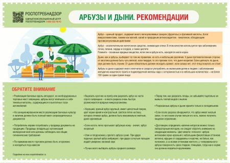 Роспотребнадзор рекомендует, как выбрать арбузы и дыни